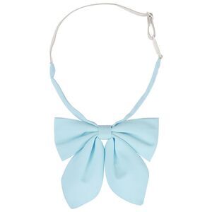 Sparkly Bowties Solid Color Neck Tie Adjustable Pre-Tied Bow Ties Light Blue